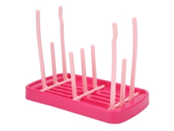 Escurridor De Biberones Plegable Y Portátil, Rojo Y Rosa, Para El Hogar Y Los Viajes.
