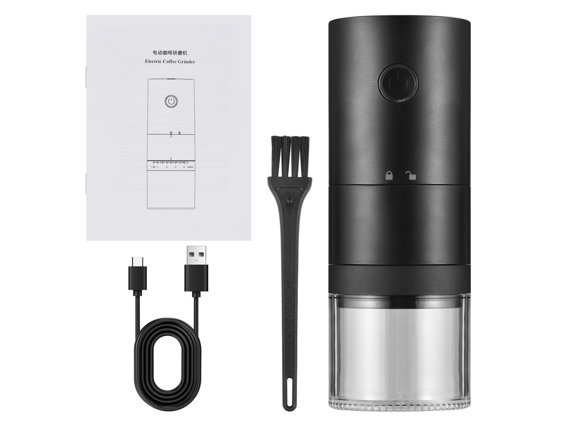 Molinillo De Café Eléctrico Portátil Con 38 Niveles De Molienda, Resorte Cerámico Cónico Y Batería Recargable.