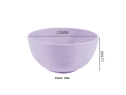 Cuenco de cocina ecológico de plástico sólido, pequeño y de gran capacidad, 15 cm, morado. Mdug (15 cm)