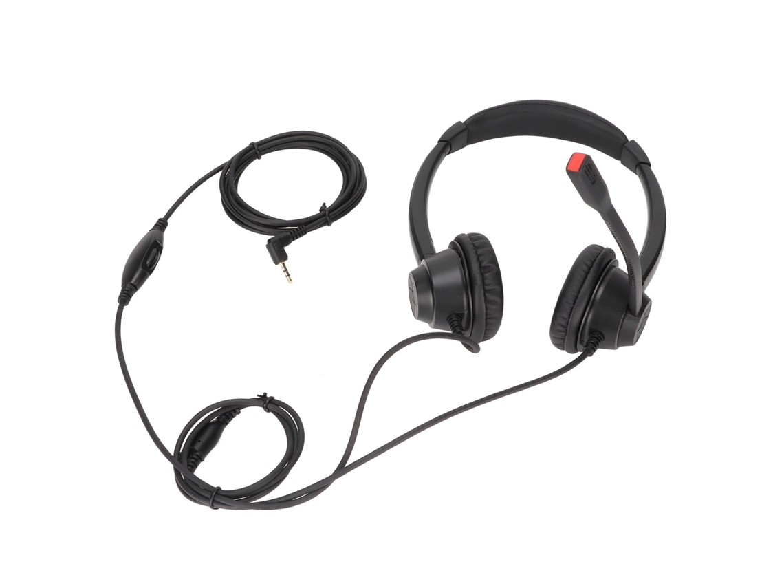 Auriculares Binaurales Con Cable De 2,5 Mm Para Negocios, Micrófono Hd, Ideales El Hogar, La