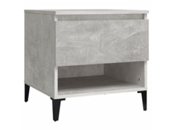 Maison Exclusive - Mesa Auxiliar De Madera Contrachapada Gris Hormigón 50x46x50 Cm