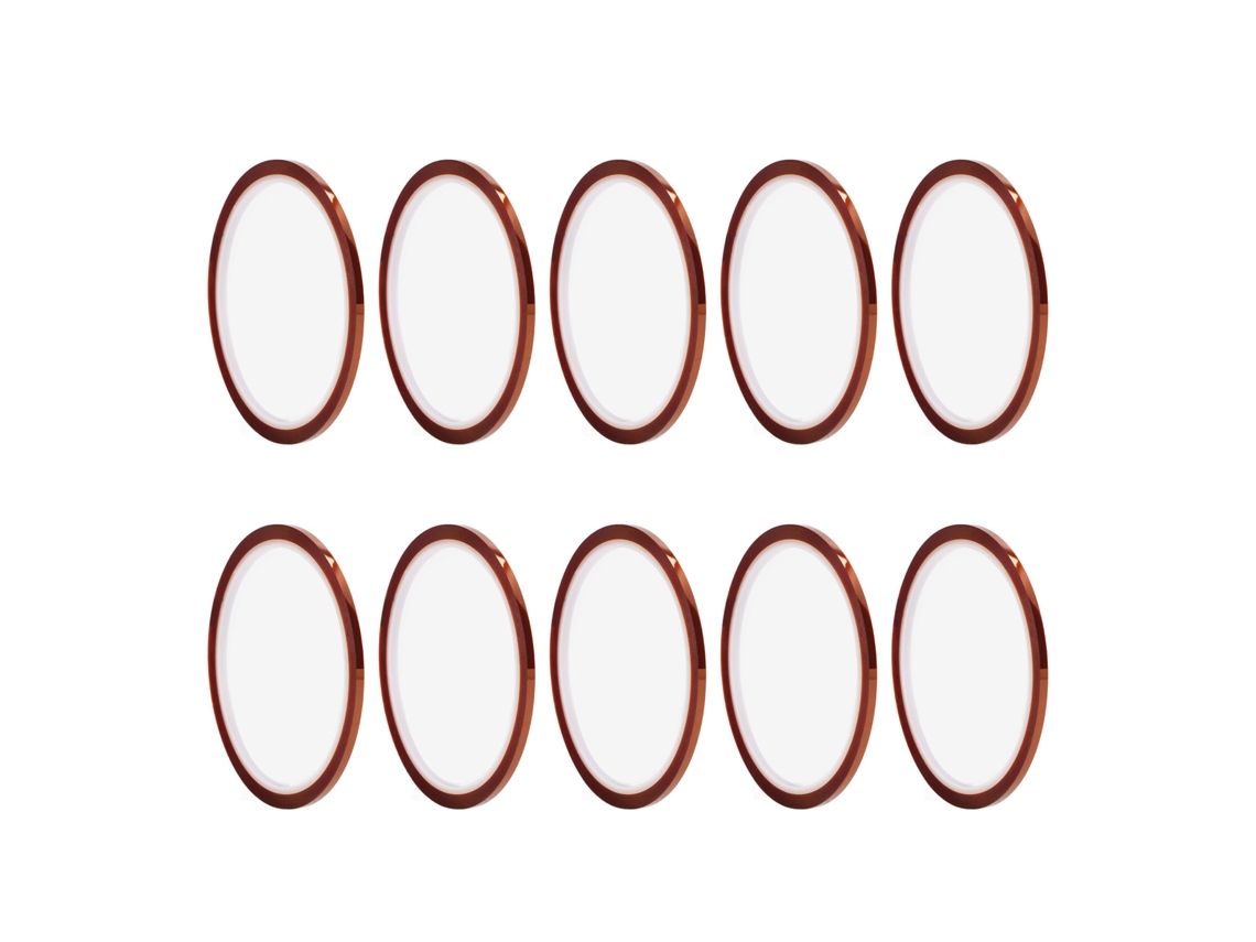 10 rollos de cinta resistente a altas temperaturas para sublimación, de 33 m de largo y 3 mm de ancho para máquinas de prensado térmico.