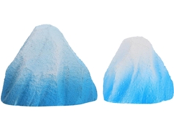 Piezas, Decoración, Reproducción De Iceberg En 3d En Poliestireno Ligero.