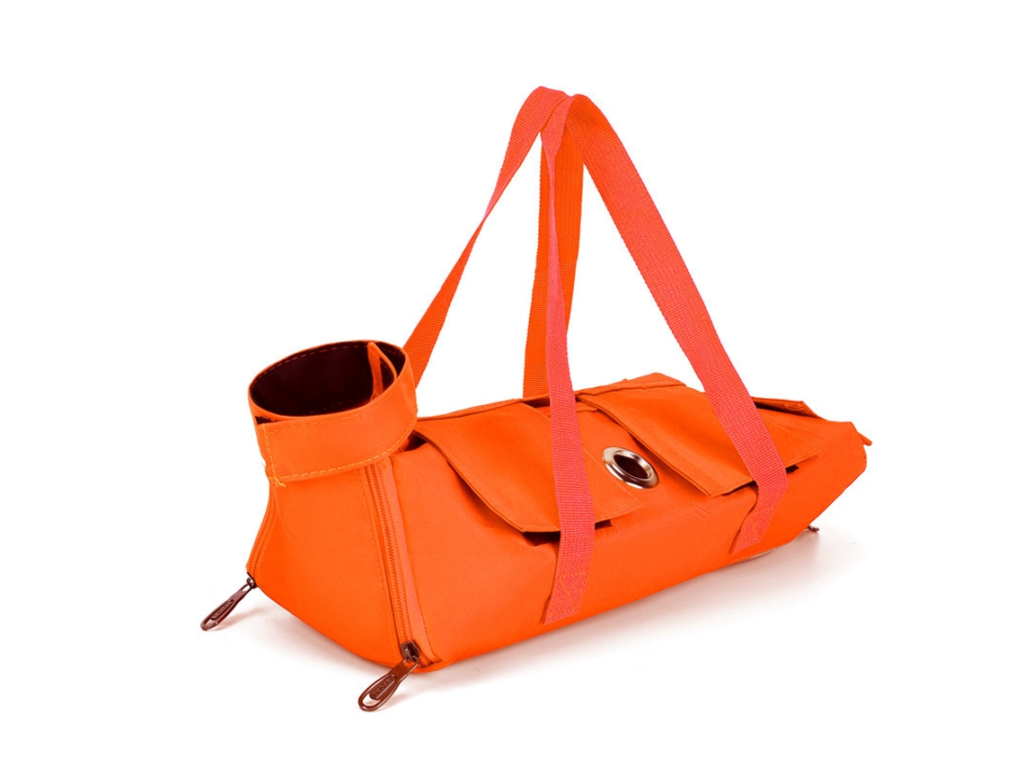 Bolsa de viaje plegable para gatos, resistente a mordeduras y arañazos, ideal para el cuidado de gatos, 53*20*16 cm, naranja PANOONA