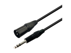 Cable XLR macho no balanceado de 6,35 mm a 3 pines para micrófonos y amplificadores, con longitudes de 0,3 a 20 metros, LALAMOLI