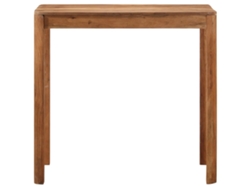 Mesa de bar  Mesa alta de acacia maciza con acabado miel 110x55x106 cm Wsd121665 Lovely Home