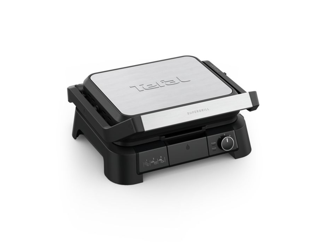 Supergrill 3 En 1, Grill De Contacto, Aparato Croque Monsieur, Gc510de0 Tefal