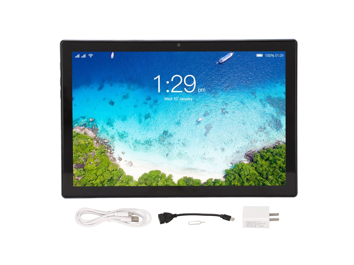Tablet PC de 10 pulgadas, Android 10, 4 GB de RAM, 64 GB de ROM, Wi-Fi 5G, color azul claro dorado