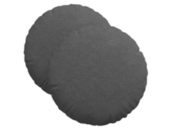 Cojines para asiento, 2 unidades, gris oscuro, Ø 40 cm, HARLANV1