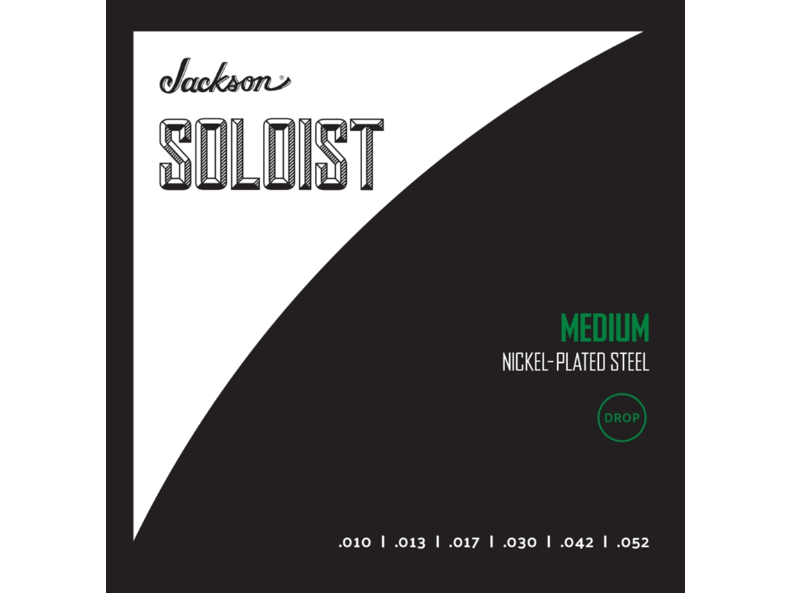 Cordas jackson® soloist strings, drop medium .010-.052