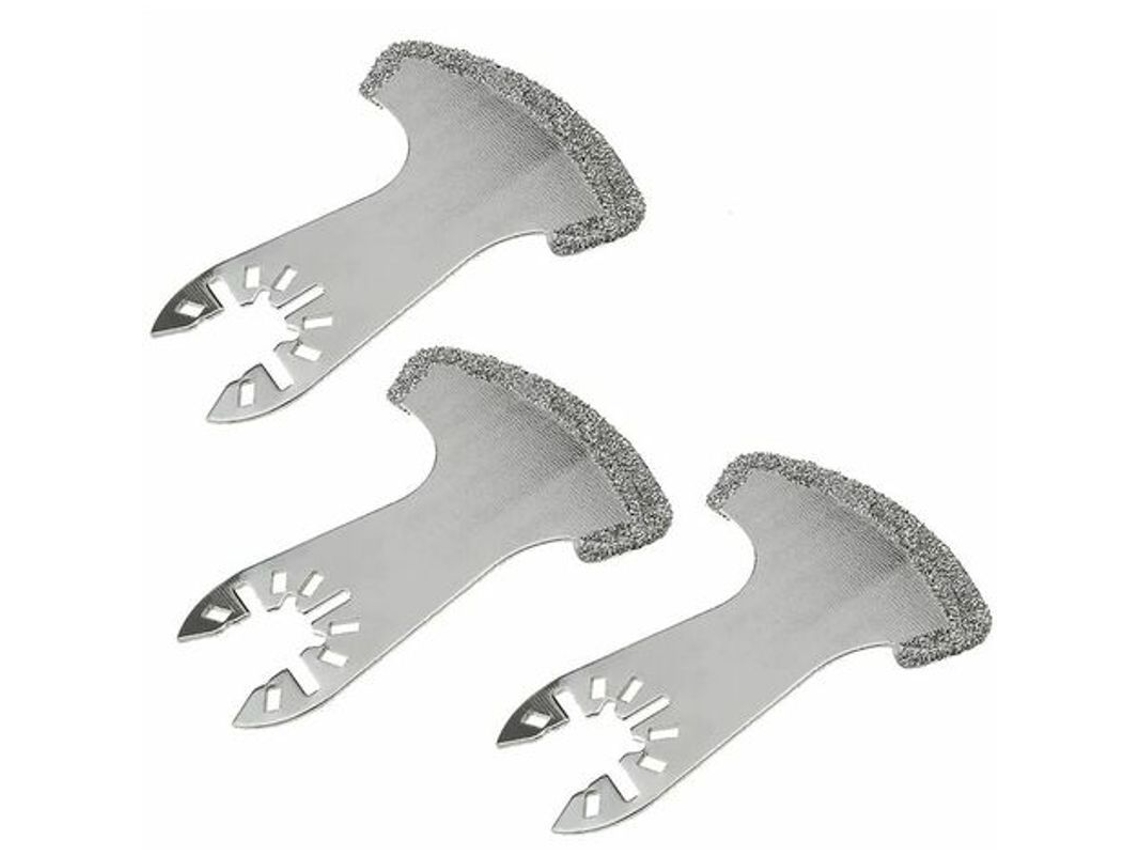 Conjunto De 3 Hojas Oscilantes Diamante Para Sierra De Fugas De Mortero