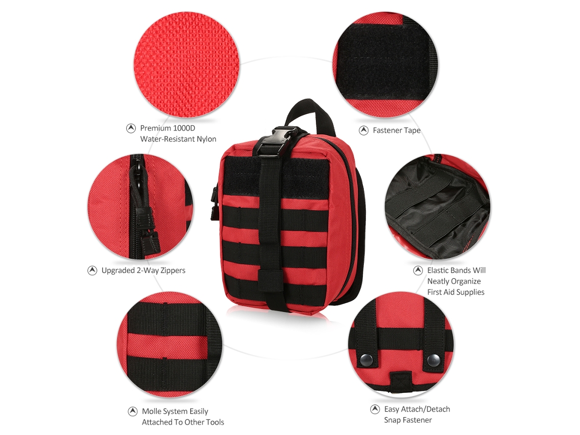 Botiquín De Primeros Auxilios Para Exteriores Con Mochila Molle, Bolsa De Supervivencia Médica Y Bolsa De Emergencia.