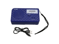 Radio meteorológica de emergencia Junli con manivela solar y linterna LED.