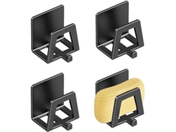 Soporte para esponjas de cocina para fregadero, 4 piezas con gancho, estante de almacenamiento de metal ZYBLSSBB