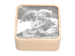 Caja De Música Con Marco De Fotos De Madera, Sensor De Gravedad, Decoración Para El Hogar, Regalo De Navidad, Regalo De Cumpleaños.