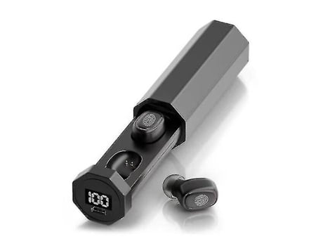 Digital display hexagon 5.0 Inalámbrico motion f9 touch bluetooth headphone black