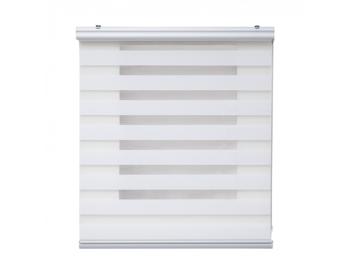 Estor Noche y Día Plus com Acabados de Aluminio STORESDECO (250 x 80 cm - Blanco)