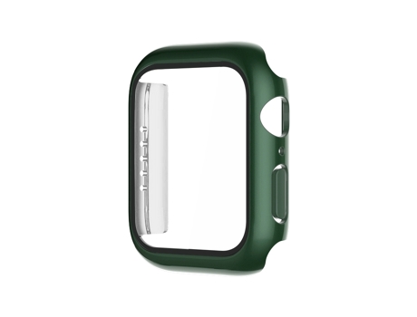 Pieza de galvanoplastia monocromática + cubierta de reloj de película templada para Apple Watch Series 3/2/1 38 mm (verde)