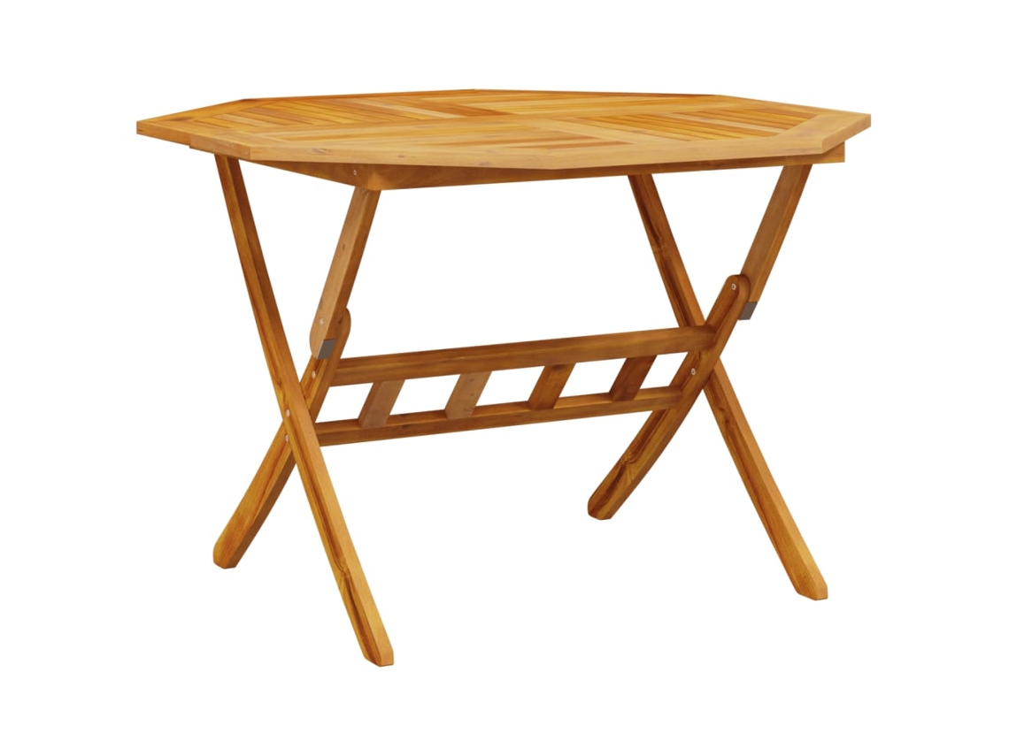 Mesa De Jardín VIDAXL Madera de acacia (110x75 cm)