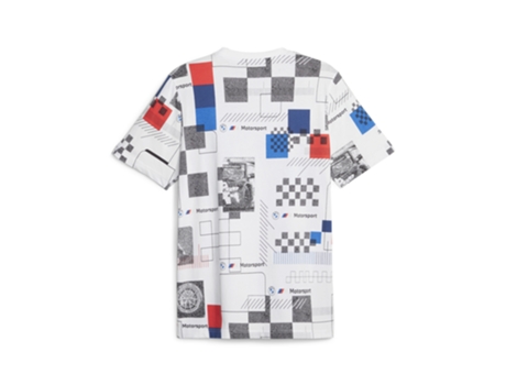 Camiseta de Hombre PUMA Bmw Motorsport Aop Blanco (L)