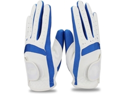 Guantes de golf para niños, de tela, para niños y niñas, azules y rosas, para practicar golf (azul, talla