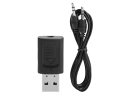 Adaptador De Audio Inalámbrico 2 En 1 Con Receptor Bluetooth Y Entrada Auxiliar Para Vehículos