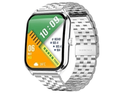 Smartwatch ultrafino AMOLED de 1,96 pulgadas con pantalla curva, Bluetooth, llamadas, monitor de salud y correa de acero. Ly Ebike