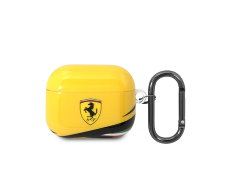 FERRARI Estuche para Airpods 3 Antichoque Silicona Amarillo