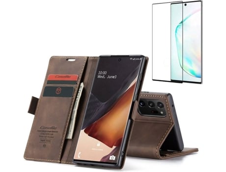 Funda y Protector Samsung Galaxy Note 20 Ultra Caseme Elite Marrón