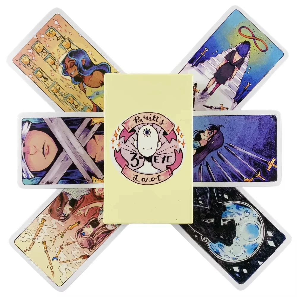 Cartas Del Oráculo Del Tarot Del Tercer Ojo De Britt, Perfectas Para Un Juego De Mesa De Reunión De Amigos.