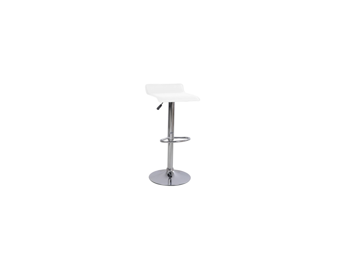 Set 2 Taburetes De Cocina Polipiel Noa MOMMA HOME (Blanco - Polipiel -38x39,5x6485 cm)