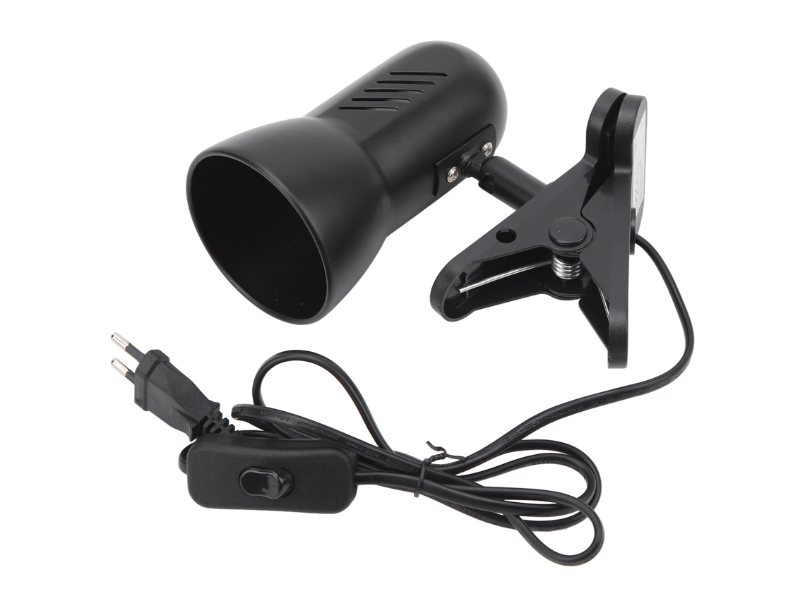 Lámpara de trabajo LED 2026 con pinza, cabezal giratorio de 360°, compatible con bombillas E27, luz de lectura con clip, Plug and Play.