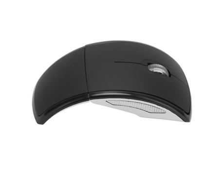 HURRISE Wire Arc Mouse Ratón de alambre plegable Ratón de alambre plegable portátil compacto 2.4G Ratón de alambre plegable 1600Dpi Computadora mat...