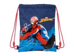 Bolsa Mochila con Cuerdas SPIDER-MAN Neon Azul marino 26 x 34 x 1 cm
