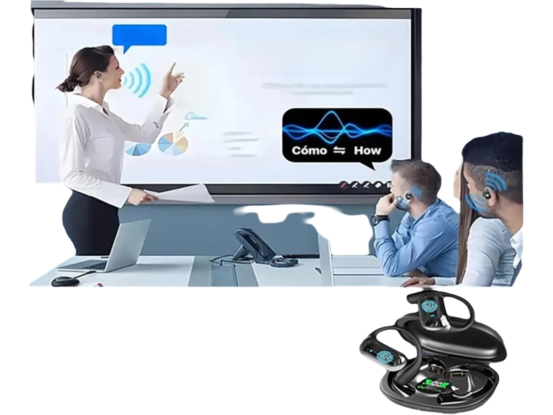 Auriculares Con Traducción En Tiempo Real, Compatibles Con 144 Idiomas, Auriculares Inalámbricos.