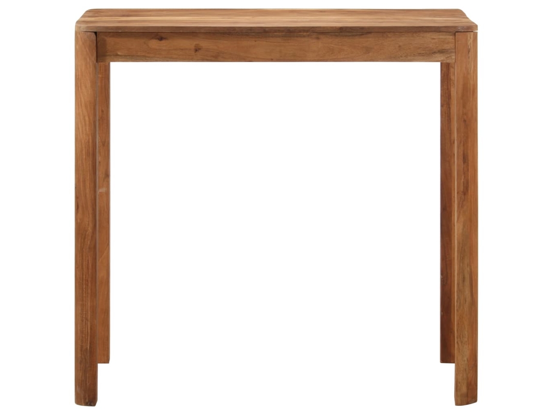 Mesa de bar  Mesa alta de acacia maciza con acabado miel 110x55x106 cm Wsd121665 Lovely Home