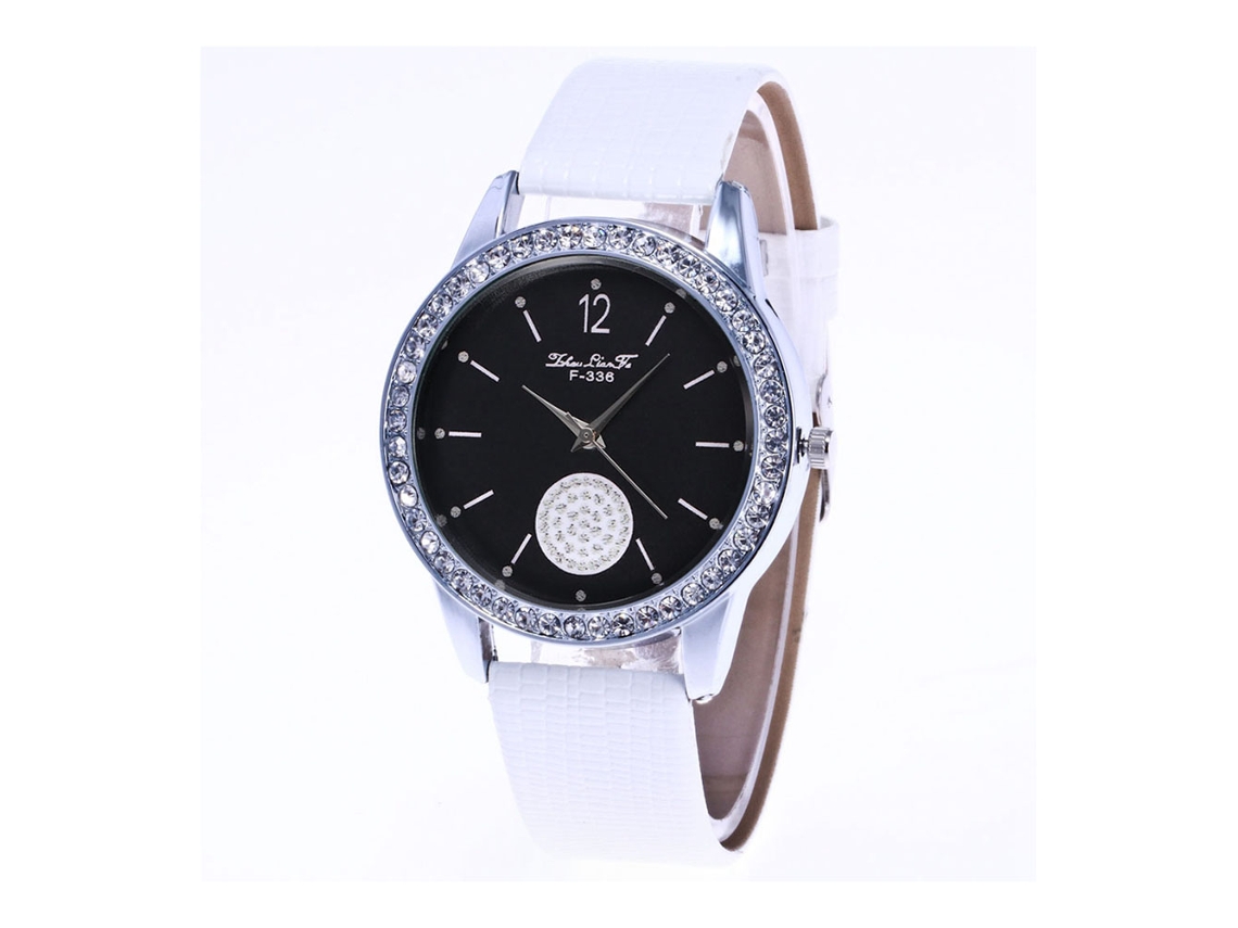 Reloj De Cuarzo Unisex De Moda Con Correa De Metal Ajustable (branco)