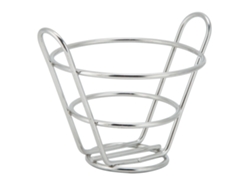 Cesta De Acero Inoxidable 304 Para Patatas Fritas, Postres, Pan, Cocina J13449