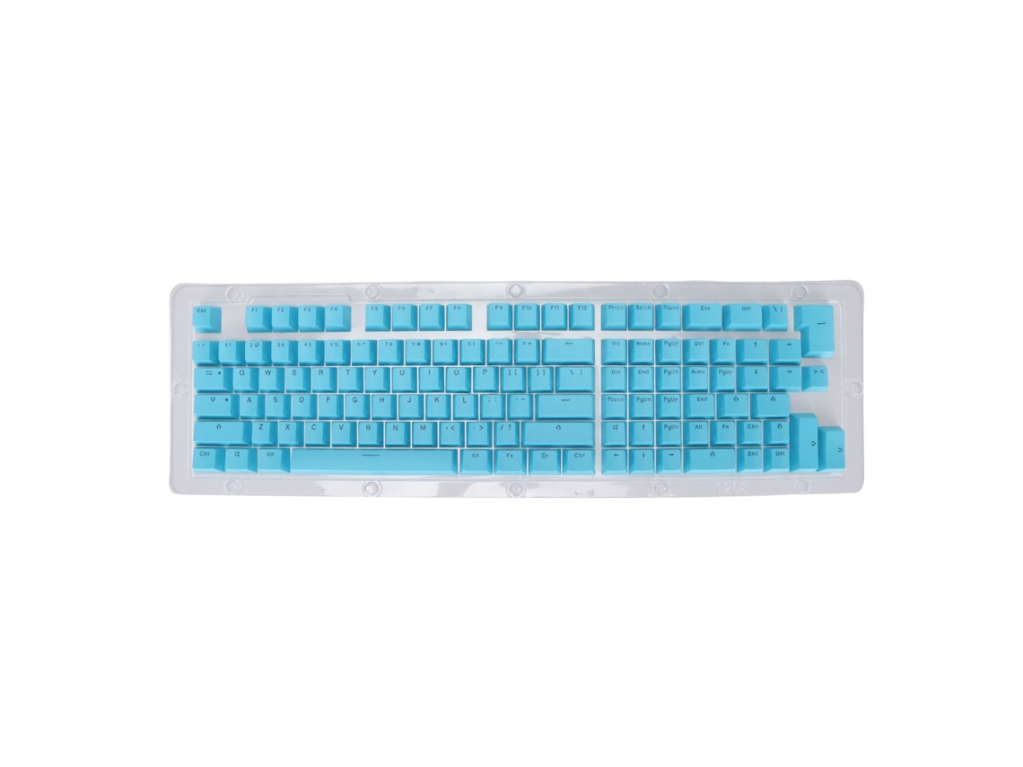 Teclas Para Teclado Mecánico, Pbt Translúcidas, 114 Teclas, Altura, Oem Mini, Retroiluminación Azul Cielo.