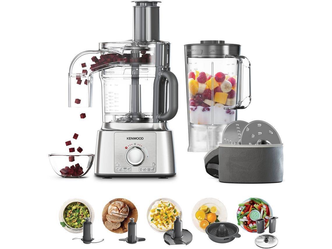 Procesador de alimentos KENWOOD FDP65.820SI (15 L - 1000 W - 9 accesorios)