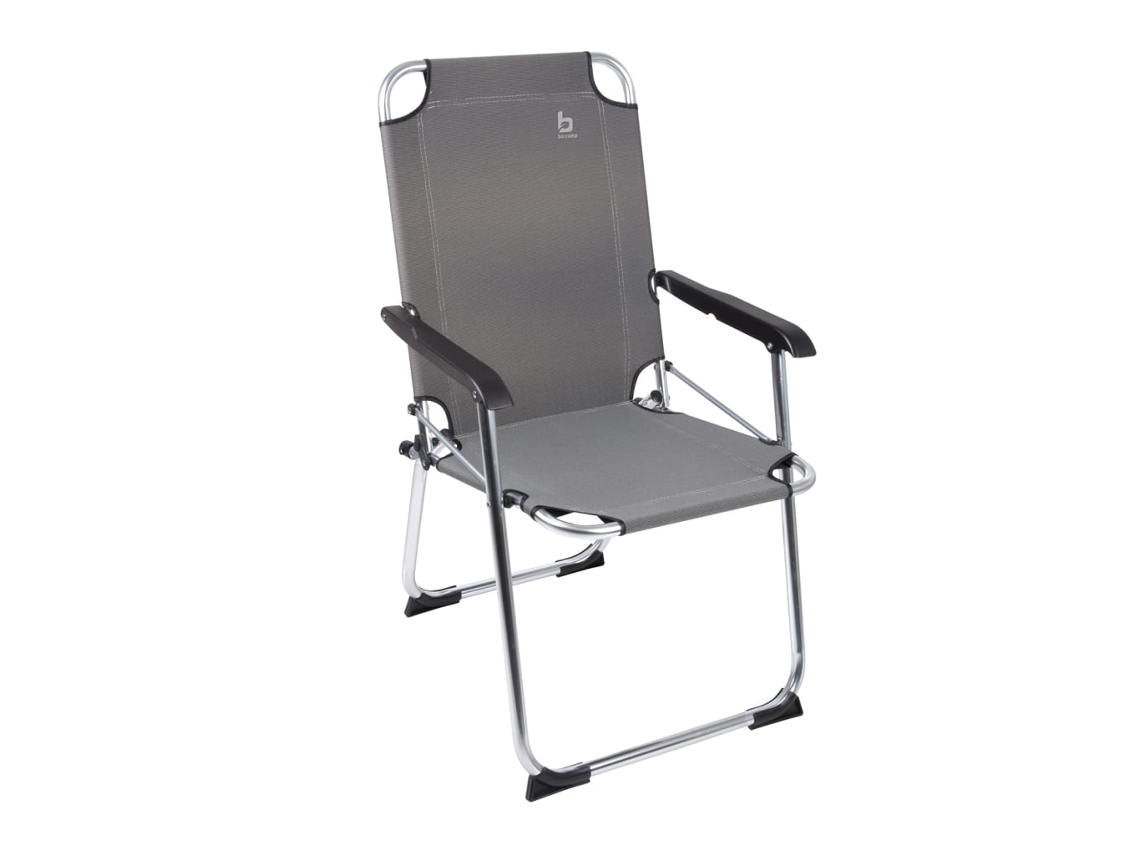 Silla de camping BO-CAMP Gris Poliéster