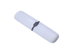 Soporte para cepillos de dientes de viaje caja de almacenamiento de pasta de dientes portátil para cepillos de dientes para viajes campamentos negocios negro transparente 2 paquetes (blanco) RNEMITERY