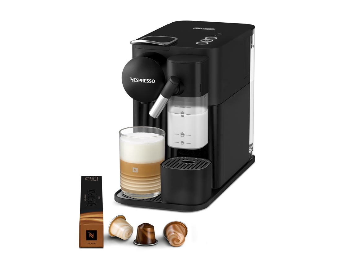 Cafetera DELONGHI Nespresso LattisSía One Evo EN510.B Negro