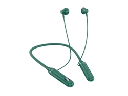 Auriculares Bluetooth Inalámbrico LED Digital Neck-Loop Display Stereo Noise Cancelling BL-021 Verde