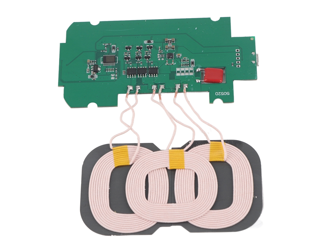 Módulo Transmisor De Carga Inalámbrica Diy Con 3 Bobinas, Placa De Circuito, 5v 2a