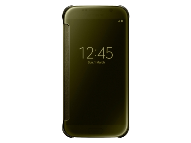 Carcasa SAMSUNG Galaxy S6 Clear View Dorado