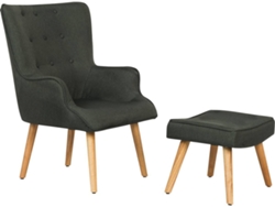 Butaca HABITAT ET JARDIN Odense Gris (74x81x92,5 cm - Madera y contrachapado)