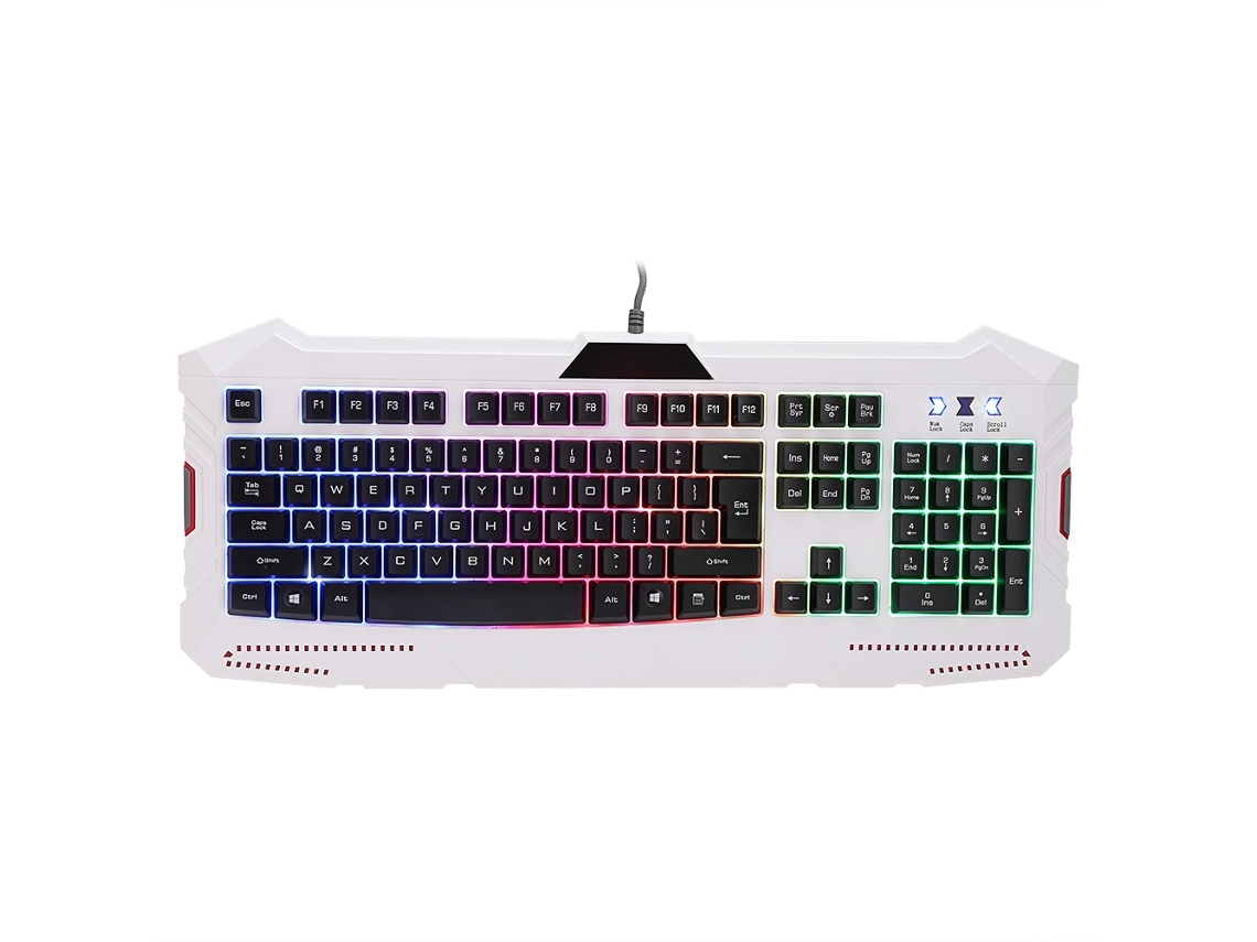 Teclado mecánico (retroiluminación arcoíris, con cable)