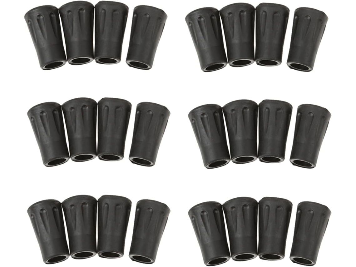 24 Puntas De Goma De Repuesto Para Bastones De Senderismo, Caminata Y Trekking (4 Cm)