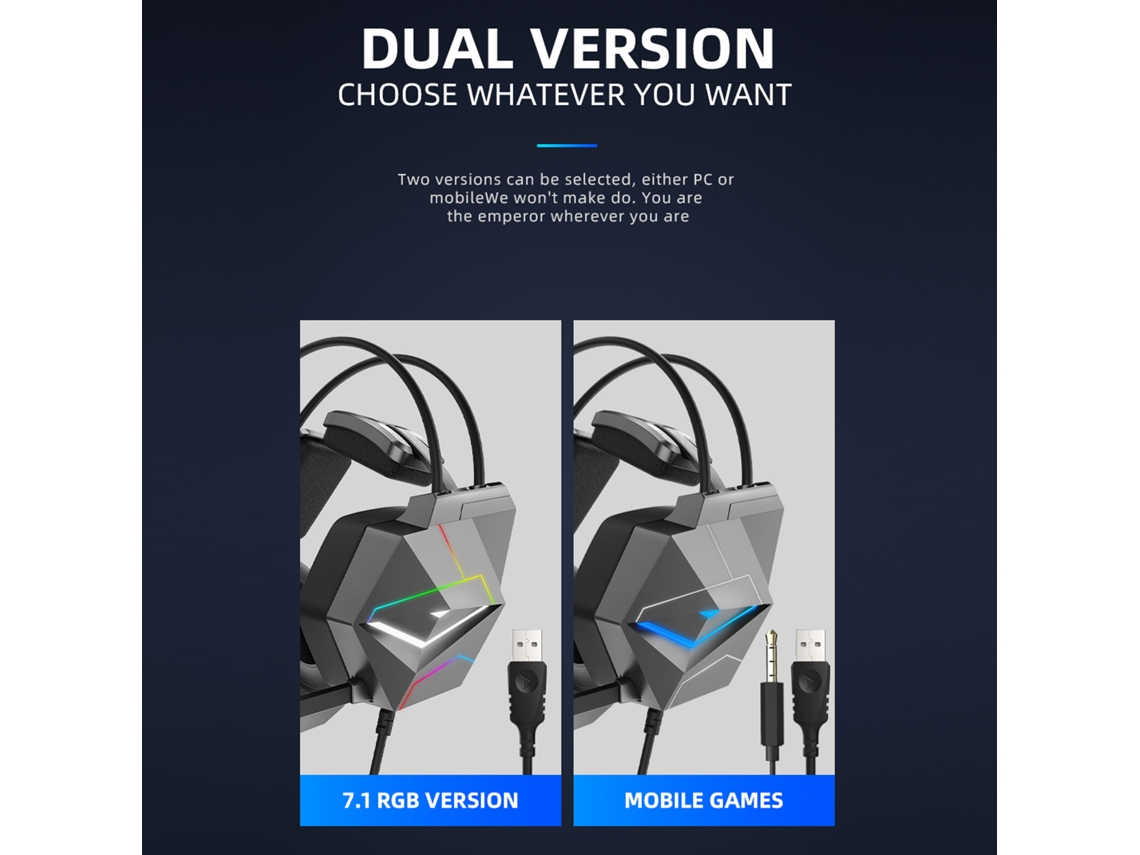 Auriculares Para Juegos Con Cable, Micrófono Con Cancelación De Ruido De 3,5 Mm Y Luz Led Para Smartphones.